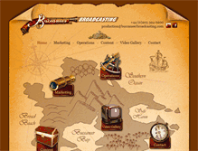 Tablet Screenshot of buccaneerbroadcasting.com